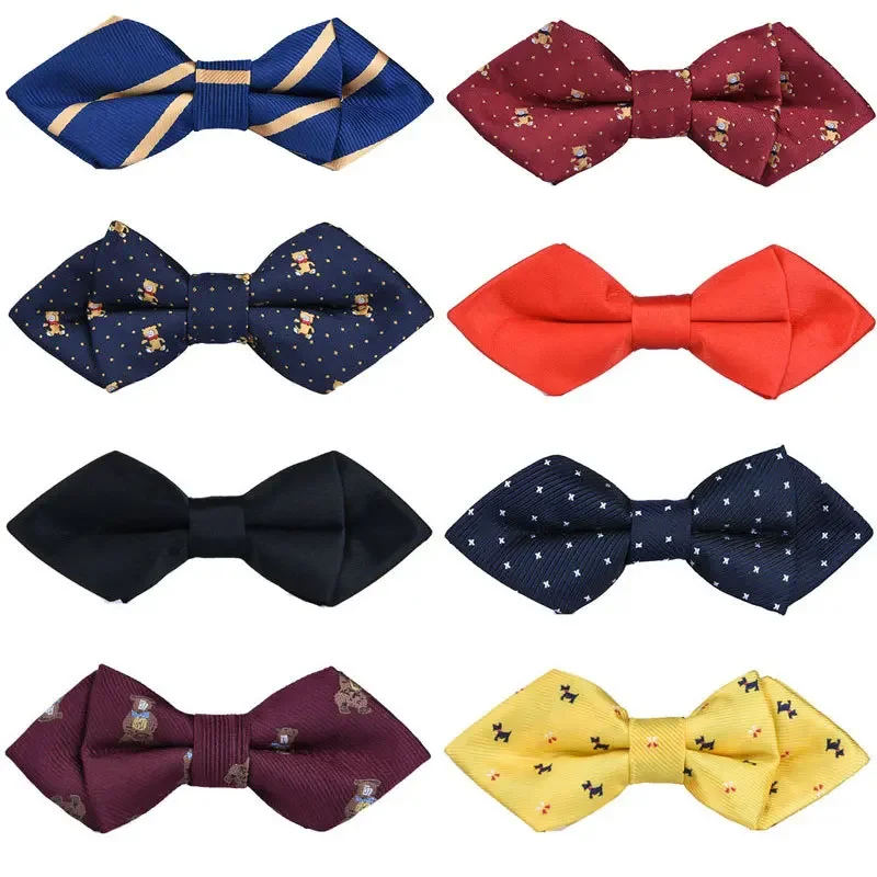 

Модный Детский галстук-бабочка с острыми углами, Детские аксессуары, подарок на сцену, разноцветный галстук-бабочка для смокинга, галстук-бабочка для домашних животных