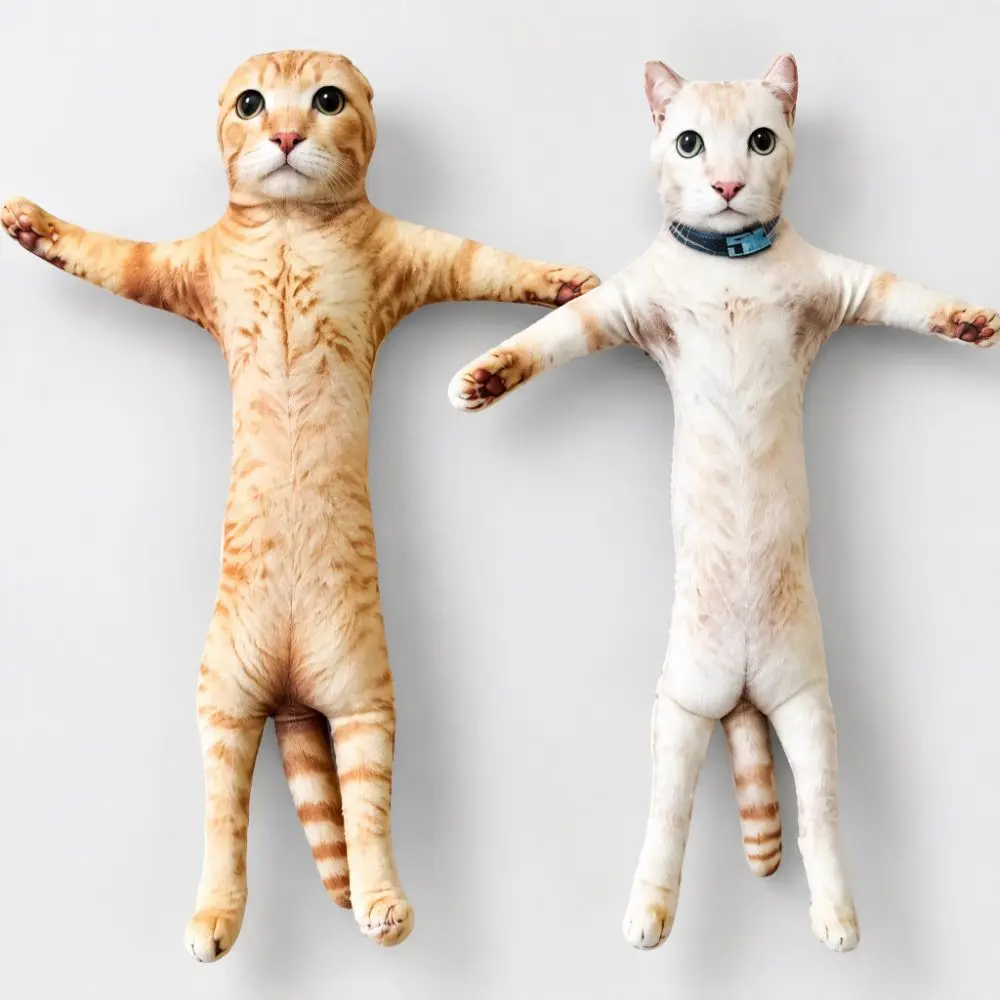 Creative Built in Skeleton Cat Plush Doll Simulated Animal Figure Plush Cat Toy Cartoon 28cm Funny Cat Toy Birthday Gift