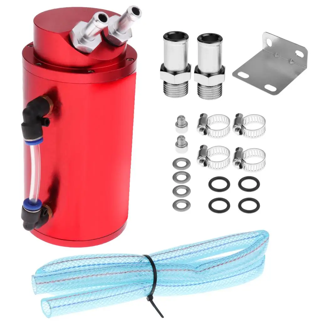 easy to install Aluminum High Capacity Engine Oil Catch Tank Can