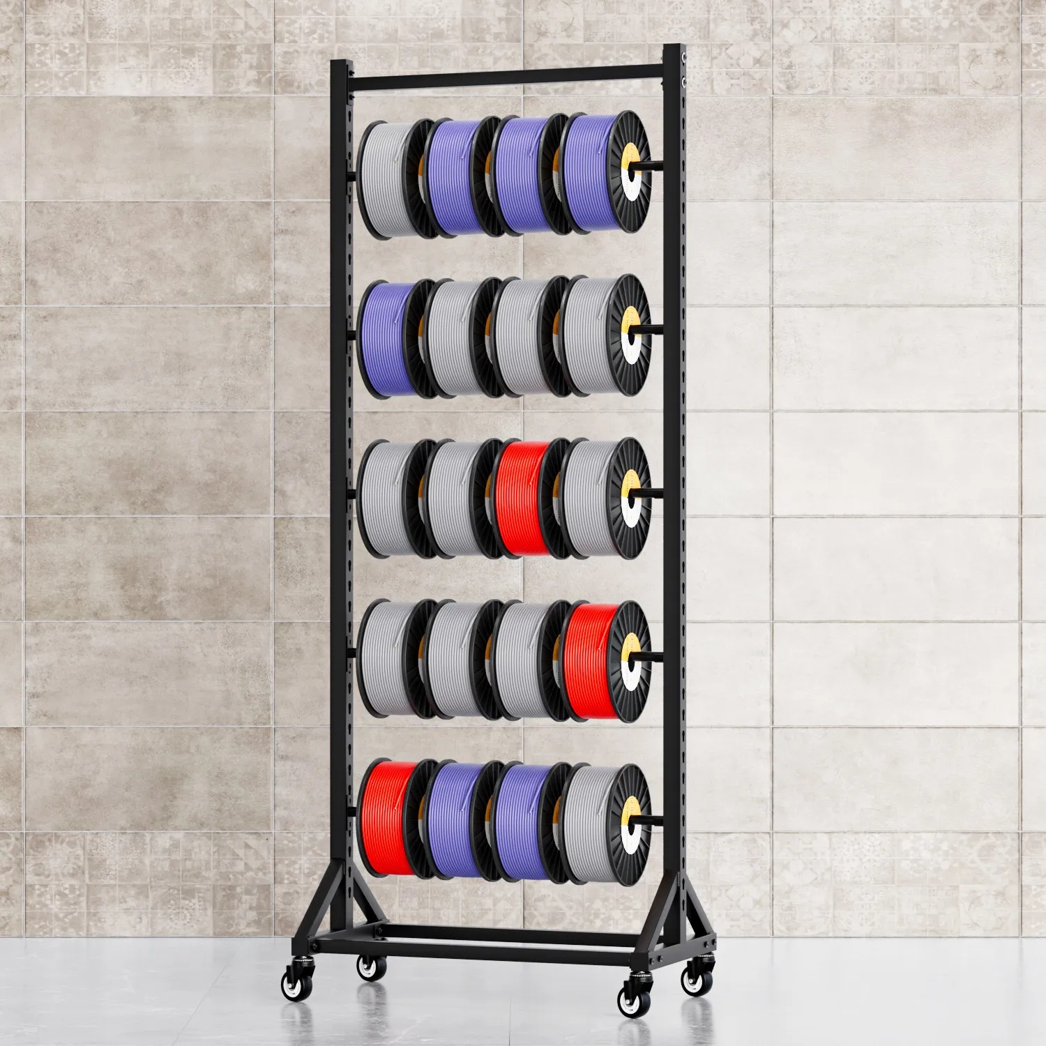Car audio wire cable coil display rack heat transfer lettering film packaging film wallpaper wallpaper shelf