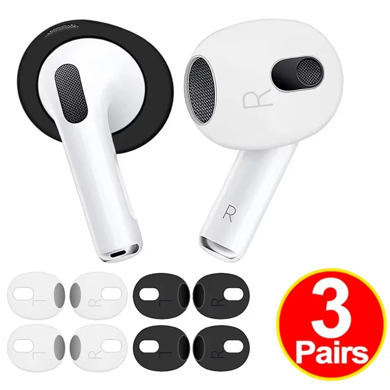 1-3 Pairs Anti-Slip Ear Covers Ultra-thin Earphone Case Eartips Protective Sleeve For Apple AirPods 4 Replacement Earbuds Cover
