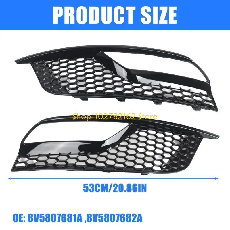 

547B Automotive Light Covers 8V5807681A 8V5807682A Plastic Light Shield Set Light Covers for Vehicle