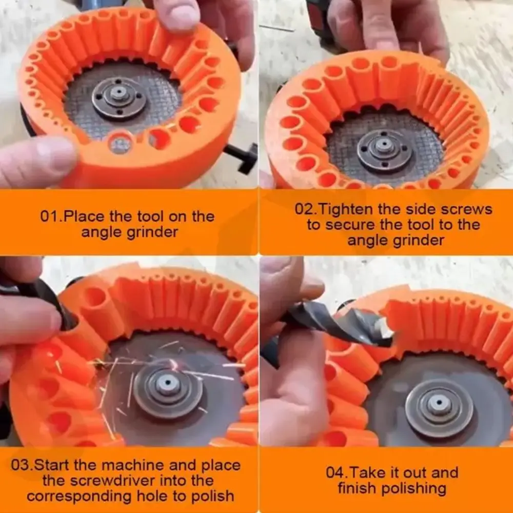 Portable Drill Bit Sharpener Multi-specificatio Grinding Auxiliary Tool Angle Grinder Drill Bit Holder