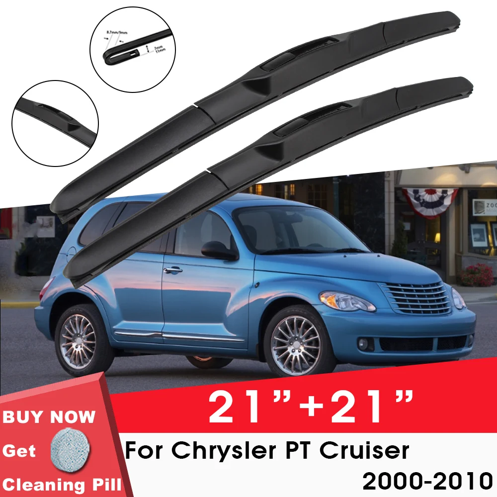 Car Wiper Blade Front Window Windshield Rubber SiliconGel Refill Wiper For Chrysler PT Cruiser 2000-2010 21\