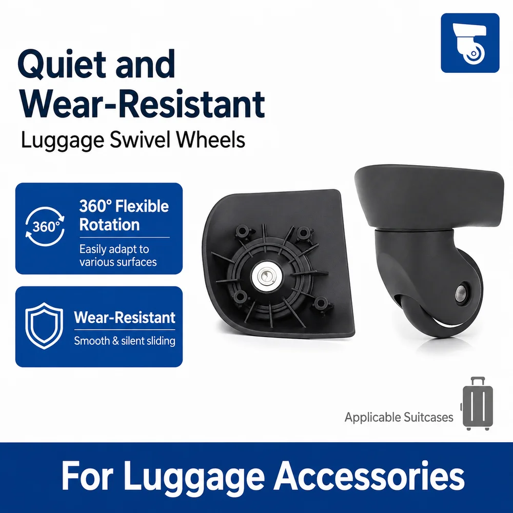 Universal Luggage Wheels For Samsonite V22 360° Swivel Caster Noise Reduction Smooth Rolling Cost-Effective Replacement Roller P