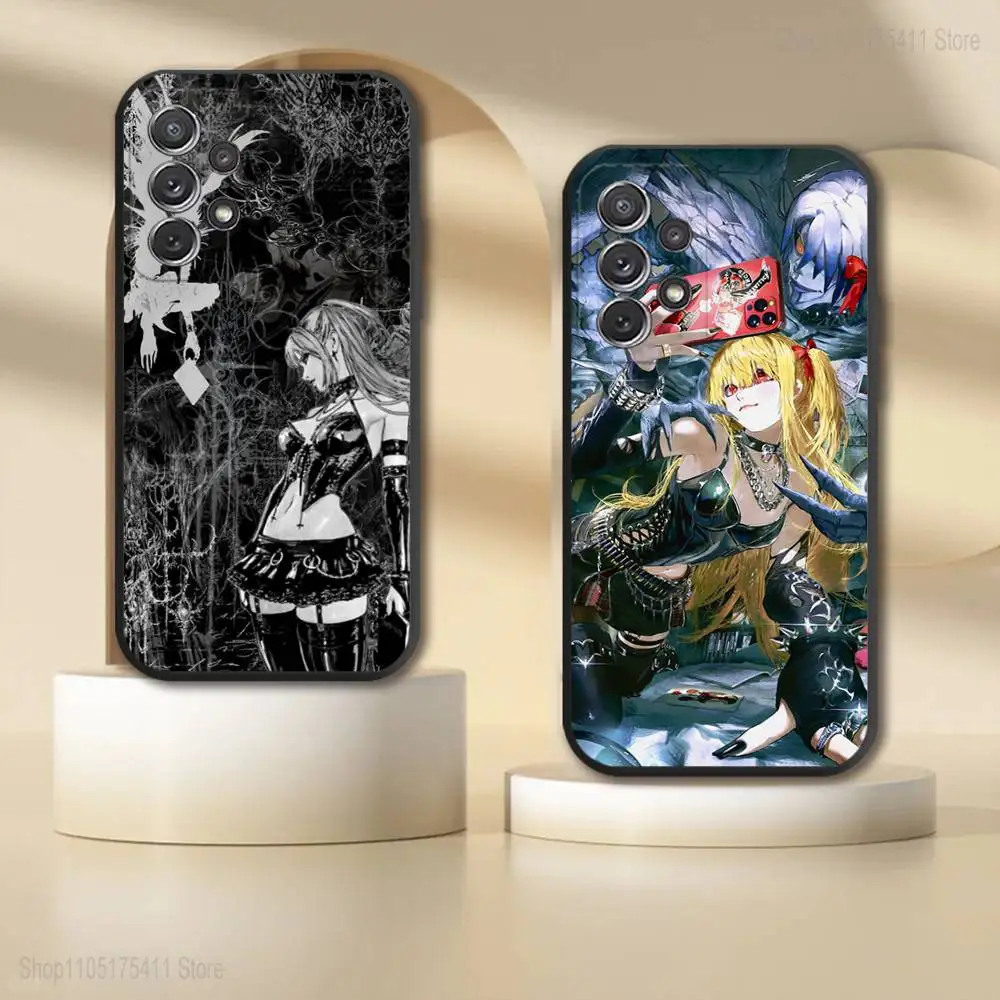 

M-Misa Death N-Note Phone Case For Samsung S 25,24,23,22,30,21,10,9,Ultra,Plus,Lite,FE,4,5G Black Soft Case