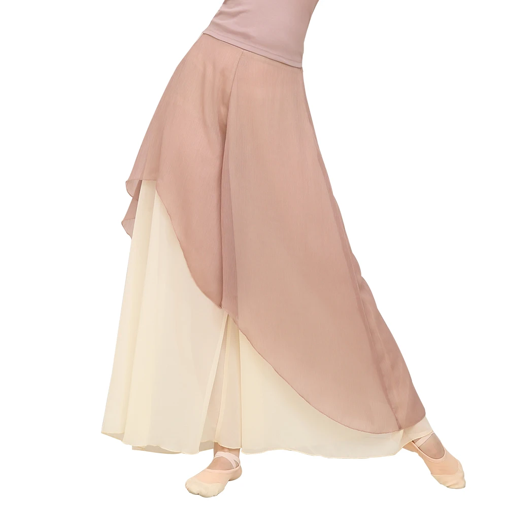 Classical Dance Pants For Women 2 Layers Wide Leg Trousers Loose Wide Leg Pants Adult Classical Dance Trouser Chiffon Dancewear