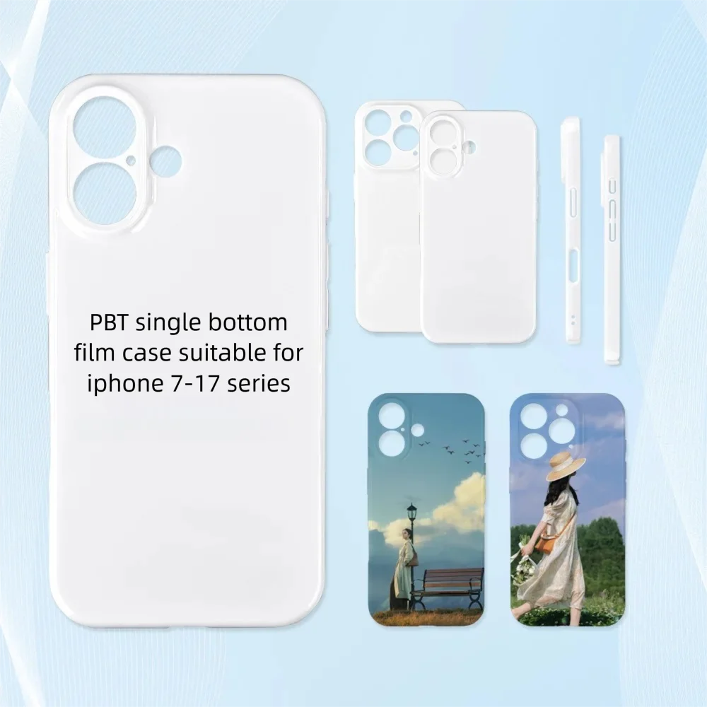Fonlyu 10pcs Heat Transfer PBT Hard Blank Phone Case 3D Sublimation Machine Use Phone Cover for iPhone 17 16 15 14 13 12 pro max