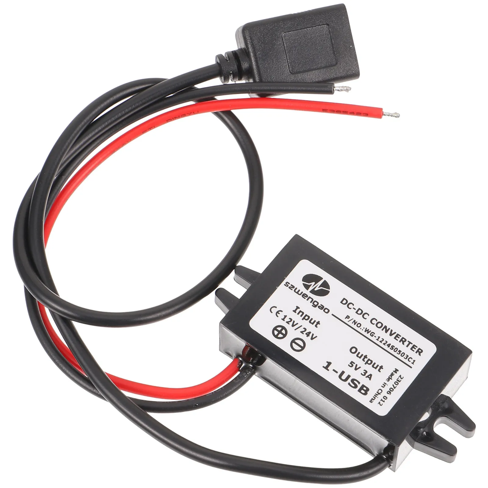 

24V to 5V USB Buck Converter Dc-Dc Voltage Regulator Step Down Power Module for Car Charging 15W Intelligent Device Recognition