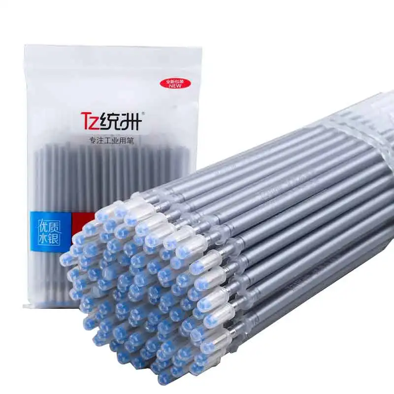 Recharge argentée 50/20 pièces, marqueur de tissu de 0.8mm pour la couture du coton, du cuir, du Textile, du Patchwork, marquage, poignée lavable effaçable