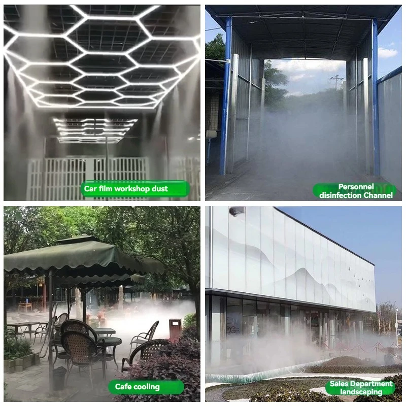 High Pressure Fogger Misting Machine 1L,Industrial Atomizer Humidifier for Dust Control Cooling,40-80KG BAR Smart Spray System