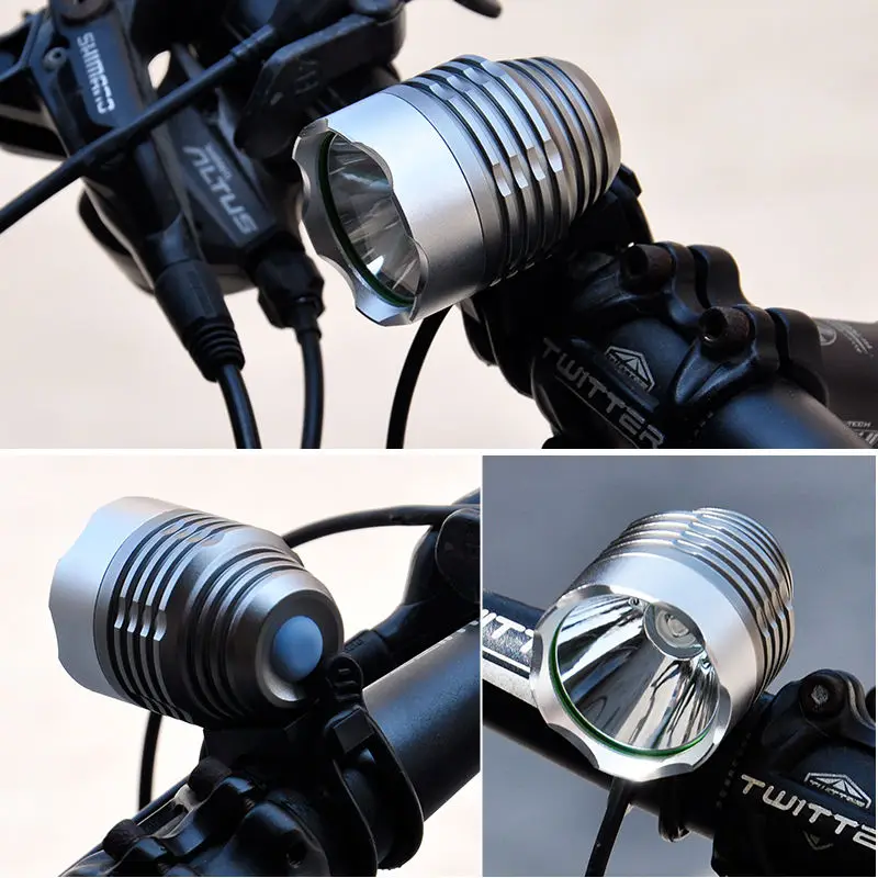 

Mountain Bike Headlights Night Riding Bright T6usb Interface Riding Light Electric Bike LED Bright Waterproof