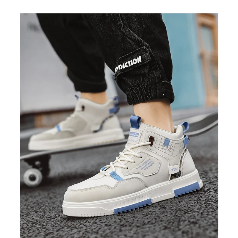 2023 New Men Summer Breathable Sneakers Fashion Casual Designer Platform Shoes Comfortable High Top Shoes Tennis Shoes for Men