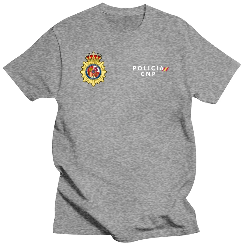 Spain National T Shirt Man Cool Espana Policia CNP UIP UPR anti riot Force T-shirt Short Sleeve Men Tops XS-5XL