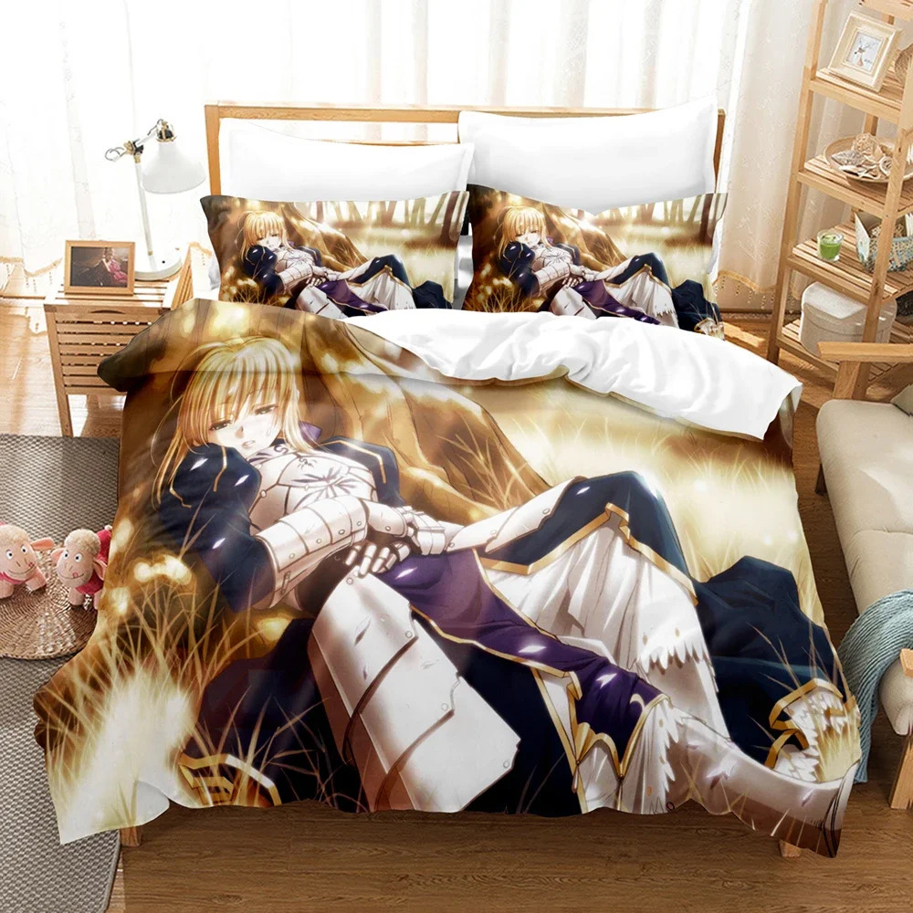 New Fate/stay night Unlimited Blade Works Bedding Sets Duvet Cover Set With Pillowcase Twin Full Queen King Bedclothes Bed Linen