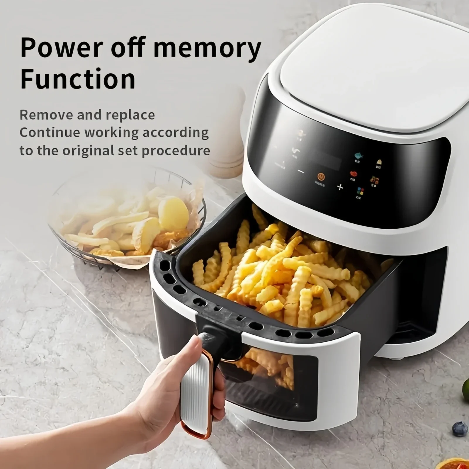 8L Air Fryer Free Shipping Cheap Deepfrier Air-fryer Home Appliance Pressure Cooes Kitchen Aerogrill Fryers Offer Oil-free Deep