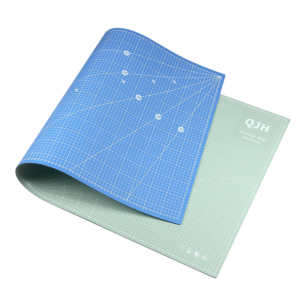 

1pc 47.24 x 23.62inch Cutting Mat with Grid Lines- Multi-Purpose PVC Cutting Board for Crafts, Sewing, Paper Crafts, Clay Work