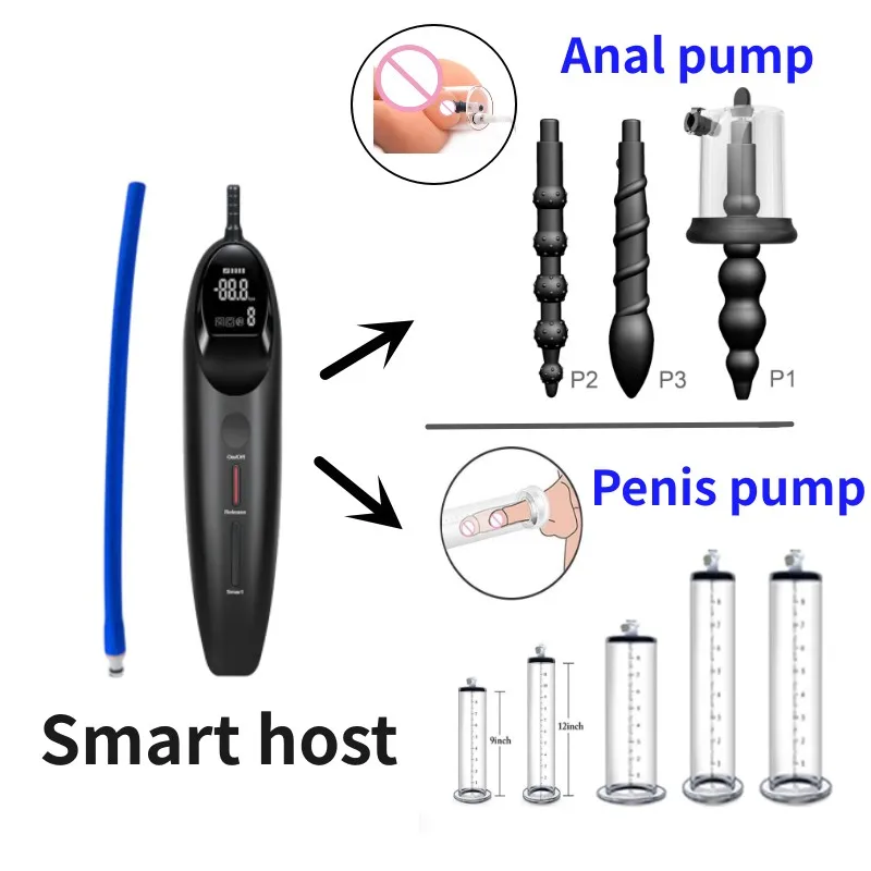 Premium Anal Vacuum Pump Penis Extender Free Combination Sex Toys for Men Women Prostate Stimulator Anus Dilator Butt Plug Set