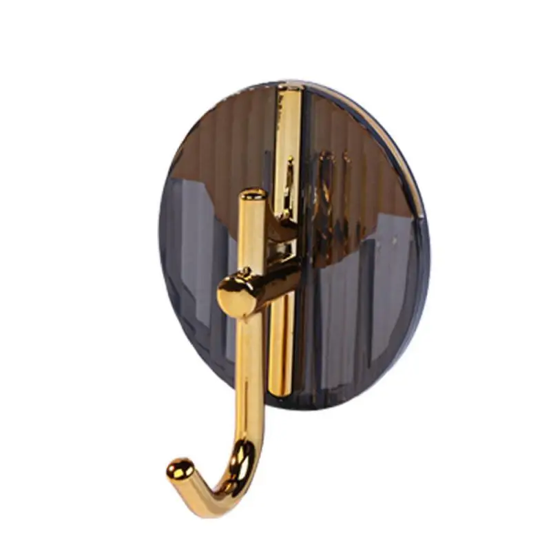 2PCS Kitchen Hardware Rack Shelf Transparent Adhesive Light Luxury Non-perforated Household Supplies Hook Seamless