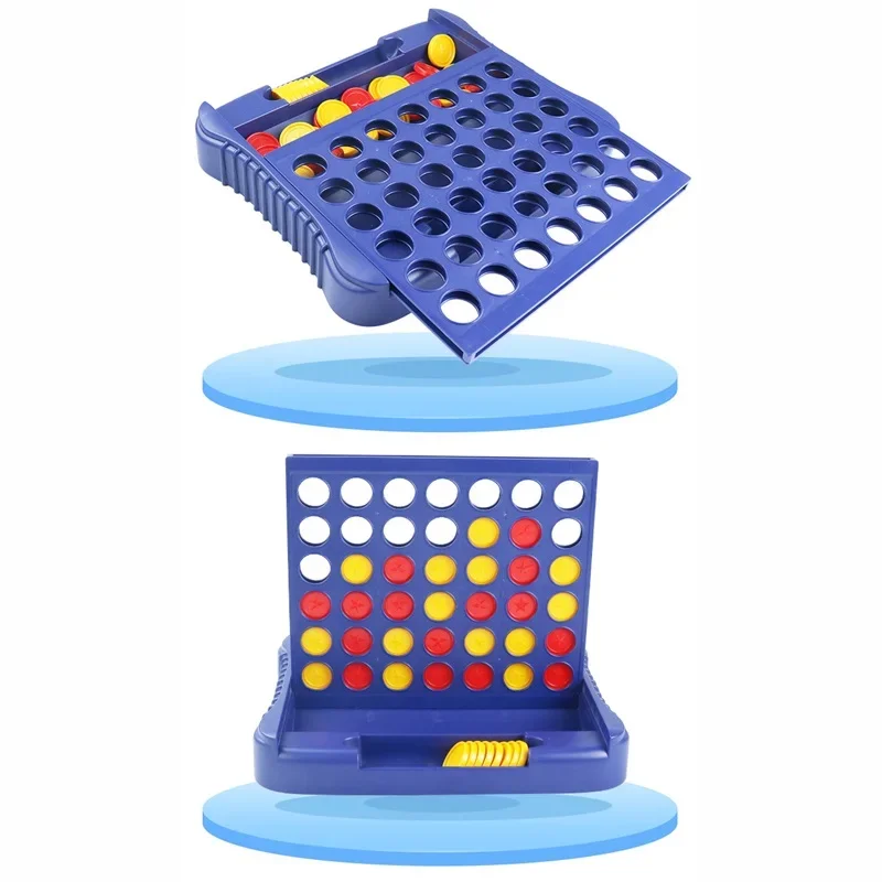 Klassisches Familien-Partyspiel, faltbares Connect-4-in-a-Line-Brettspiel, frühpädagogisches Puzzle, Denkspiel für Kinder, Denktrainingsspielzeug – Detail 11