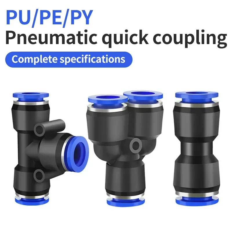 

Pneumatic Fittings Pipe Connectors Quick Release Connector PY/PU/PE/PG/PW/PEG Air Tube 4mm 6mm 8mm 10mm Push In Hose Couping