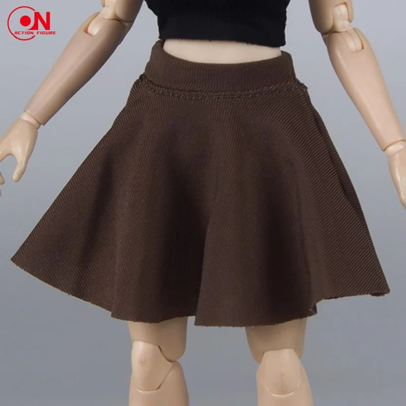 ألعاب الفلفل الحار 1/6 1/12 مقياس أنثى الجندي بلون مرونة التجاعيد تنورة قصيرة الملابس نموذج Fit12 ''6" عمل الشكل الجسم