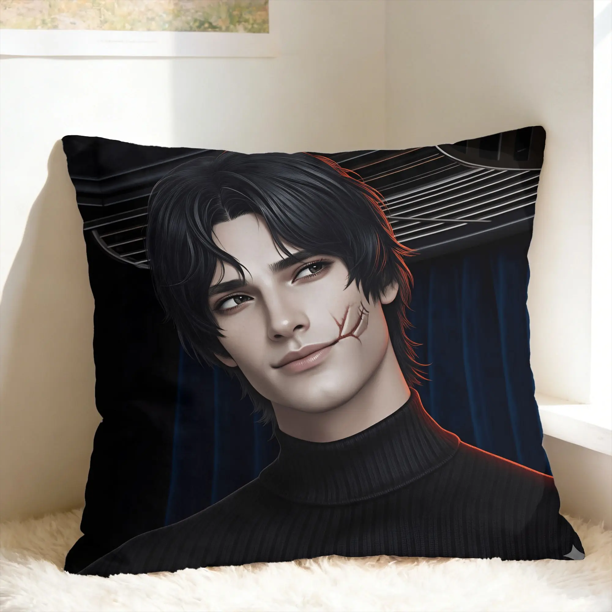 Game Romance Clubs Pillow Case  Comfy Pillow Cover Cute Funny Pillowcases For Sofa Couch Bed Living Room