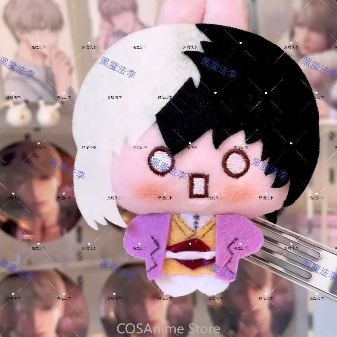 Dr. STONE Ishigami Senku Gen Asagiri‌ Non-woven Fabric 10CM Plush Stuffed Plushies Puppet Pendant Mascot Christmas Gift - view 4