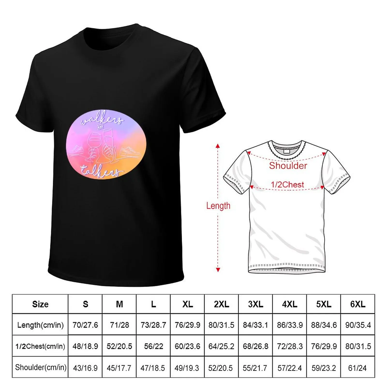Walkers and Talkers T-Shirt Relaxed Fit Casual Short Sleeve Top