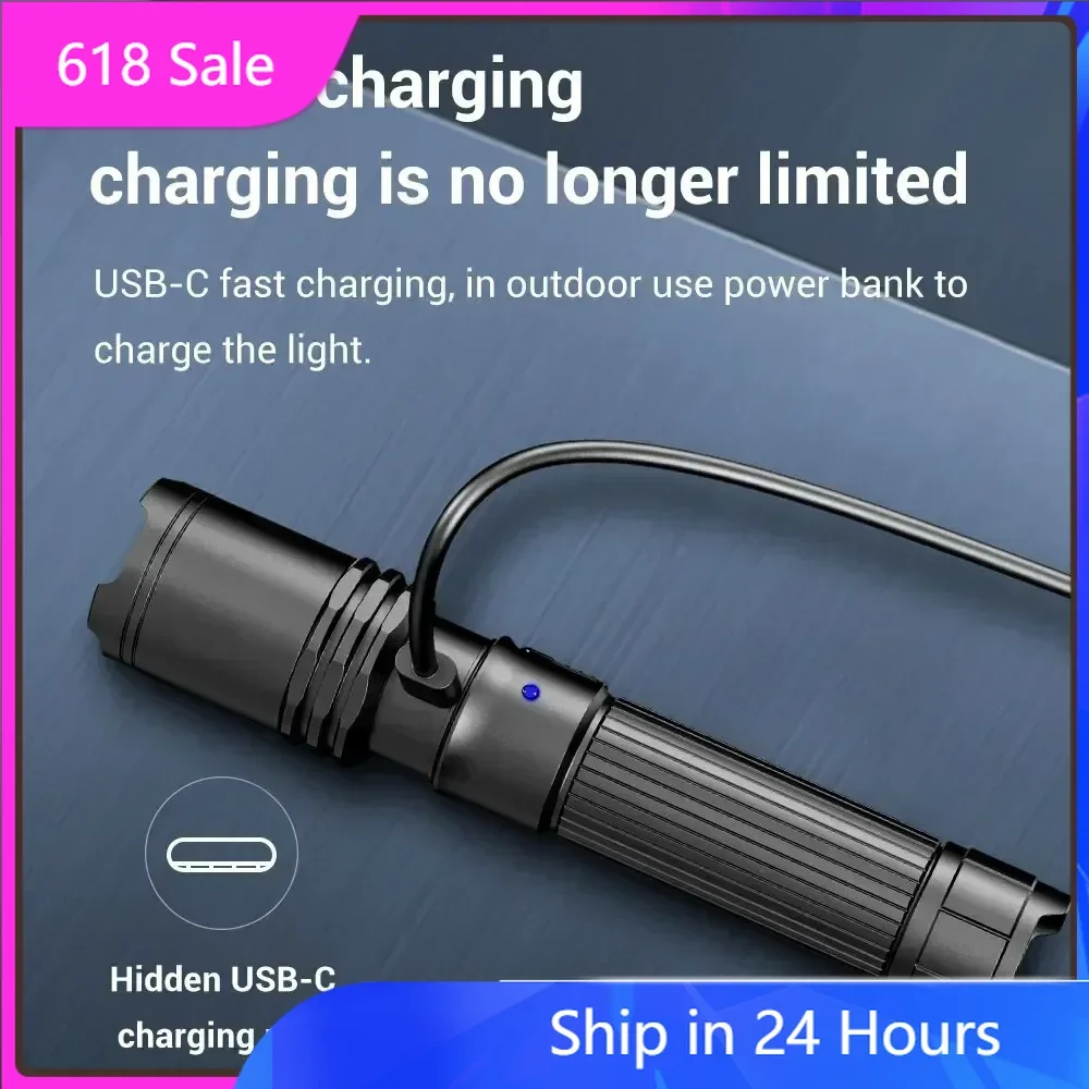 

Klarus A1 pro LED Flashlight High Power IPX6 Waterproof Self Defense Camping Spotlight with 3 Modes USB-C Rechargeable