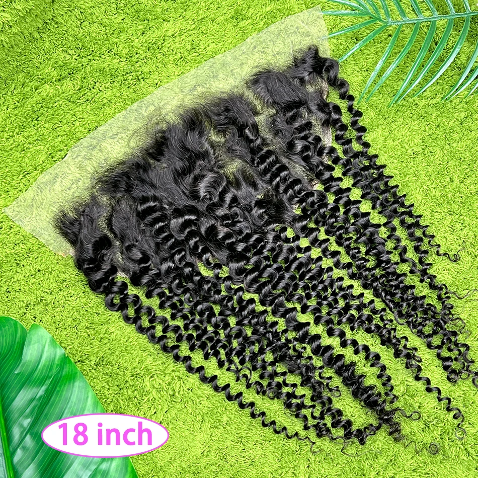 

Прозрачный кружевной фронтальный парик 13x6 с глубокими кудрями из натуральных волос, предварительно снятые пряди, осветленные узлы, невидимое слияние с кожей # Заколка для волос 1B Natural Color