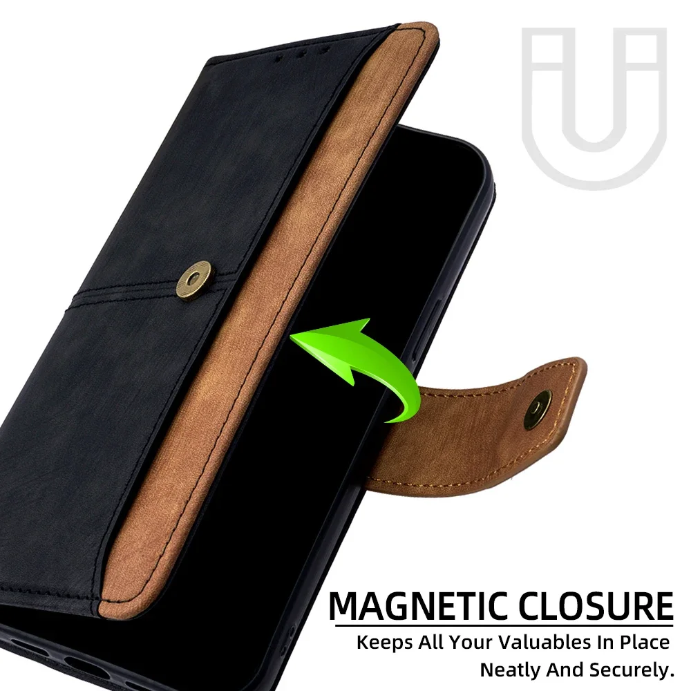 Metal Buckle Wallet Case for Huawei Nova 15 14 13 Pro 14i 13i Pura 80 70 Pro Plus Pura 80 Ultra Leather Full Protection Cover view 5