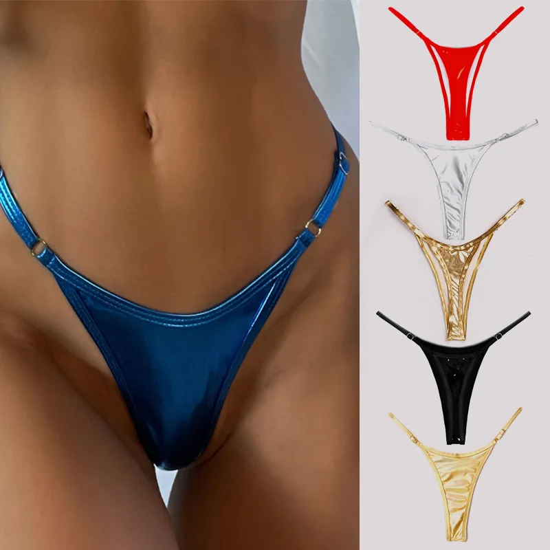 Sexy Low Waist Thong Bikini Bottom Swimming Shorts Swimwear Women Swimsuit Trunks