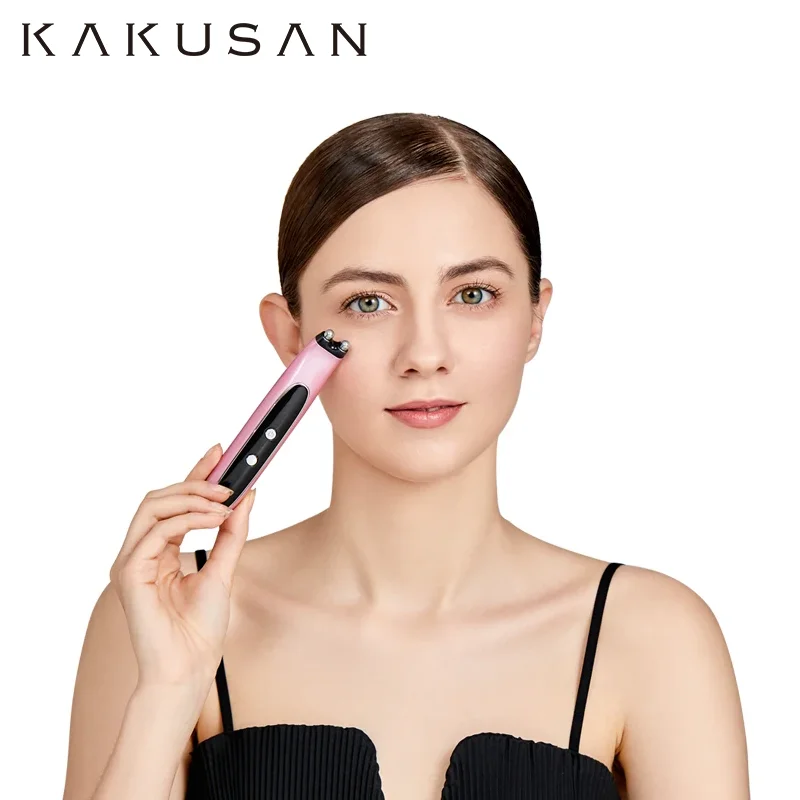 KAKUSAN منتج التجميل الدائرة المظلمة الاهتزاز المضادة للتجاعيد رفع العين الرعاية الأسطوانة رفع جهاز التجميل EMS مدلك العين #5
