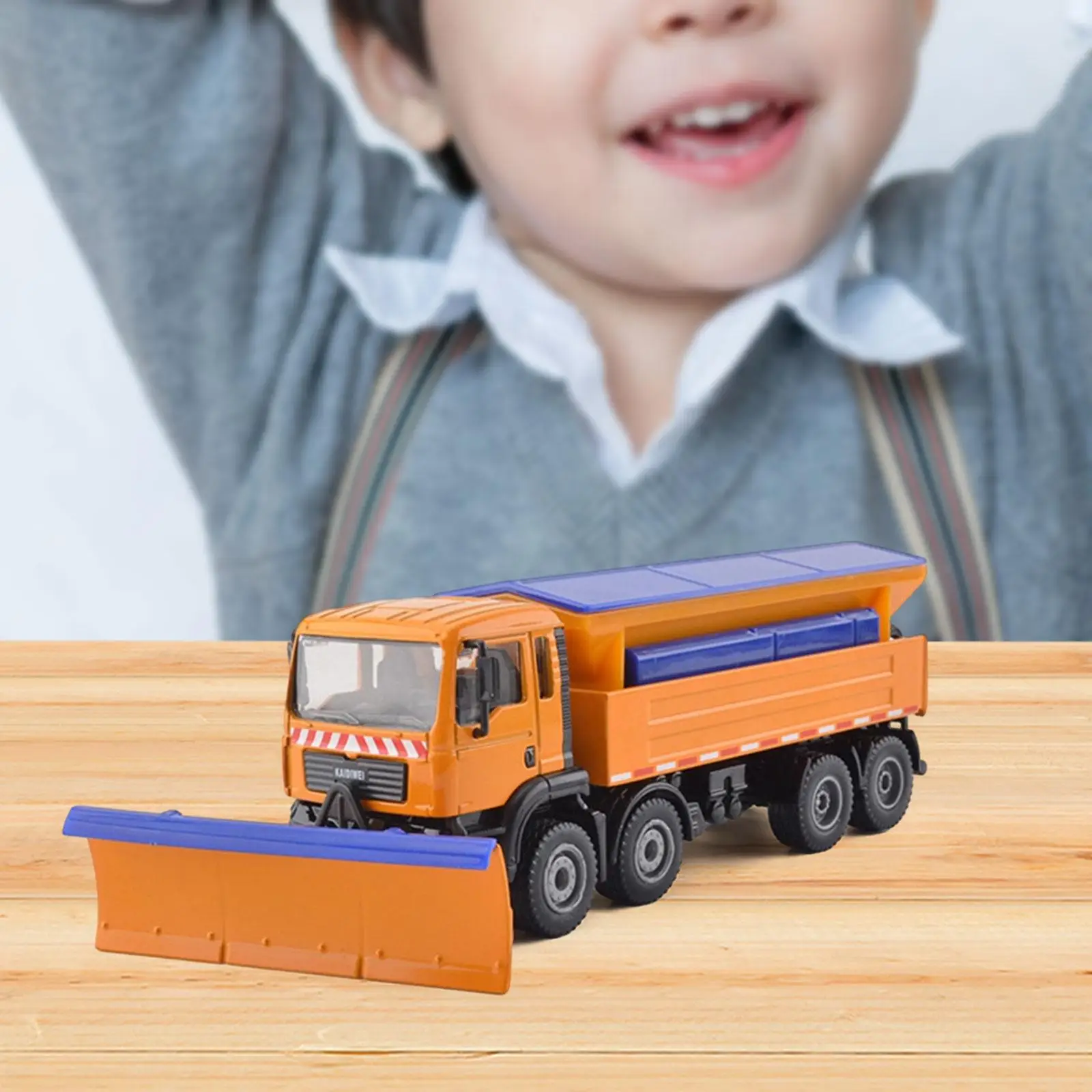 Diecast Model Realistic Snow Plow Truck Toy for Kids Boys and Girls Children