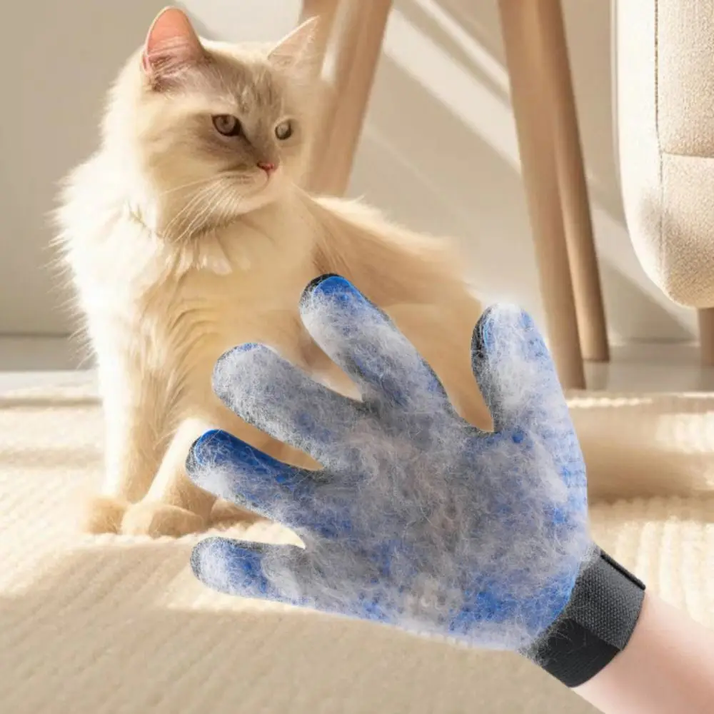 

Anti-Scratch 3 in 1 Spray Petting Glove Breathable Waterproof Cat Hair Removal Gloves USB Charging Adjustable