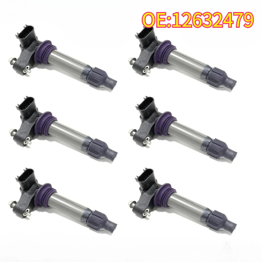 

High quality New for 6pcs 12632479 Deke gnition coil suitable for 2007-2019 Cadillac Chevrolet GMC
