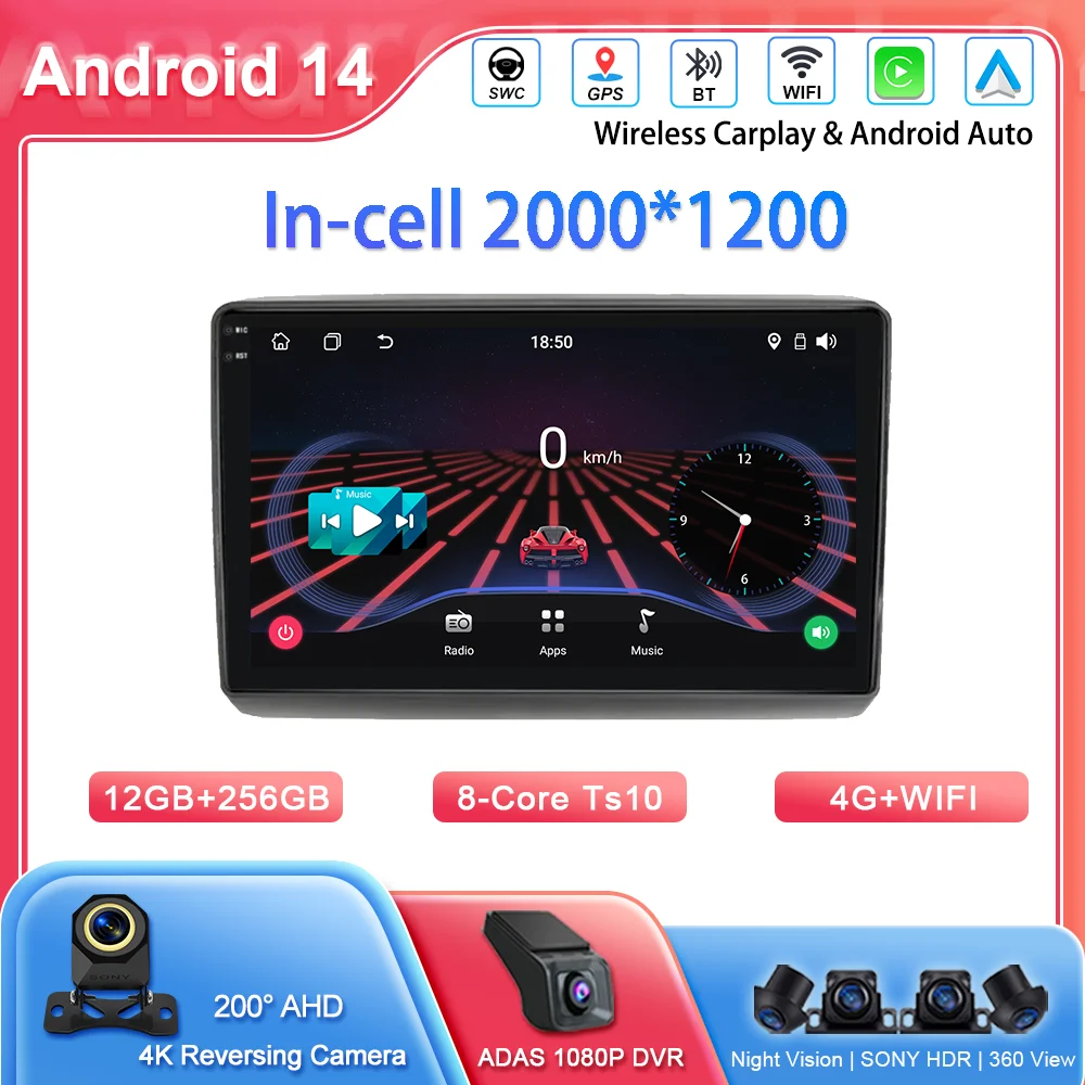 

Автомобильный радиоприемник Android 14 для Fiat Ducato Peugeot Boxer Citroen Jumper 2011-2022 Автоматический мультимедийный плеер GPS-навигация Стерео 2DIN