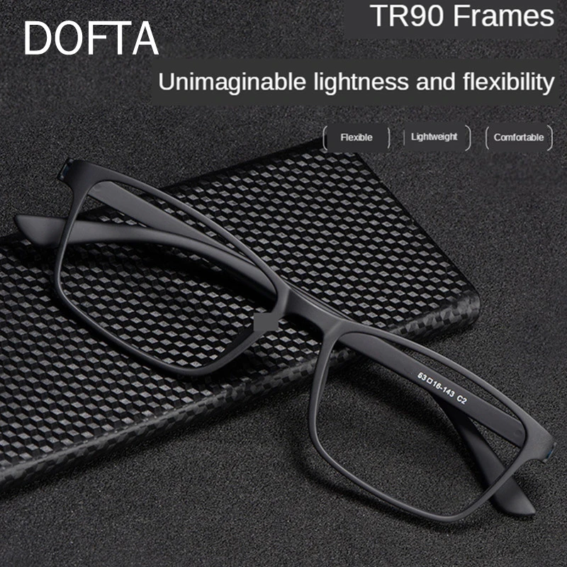 

DOFTA Ultralight TR90 Glasses Frame Men Optical Myopia Eyeglasses Male Plastic Titanium Prescription Eye Glasses 5196A