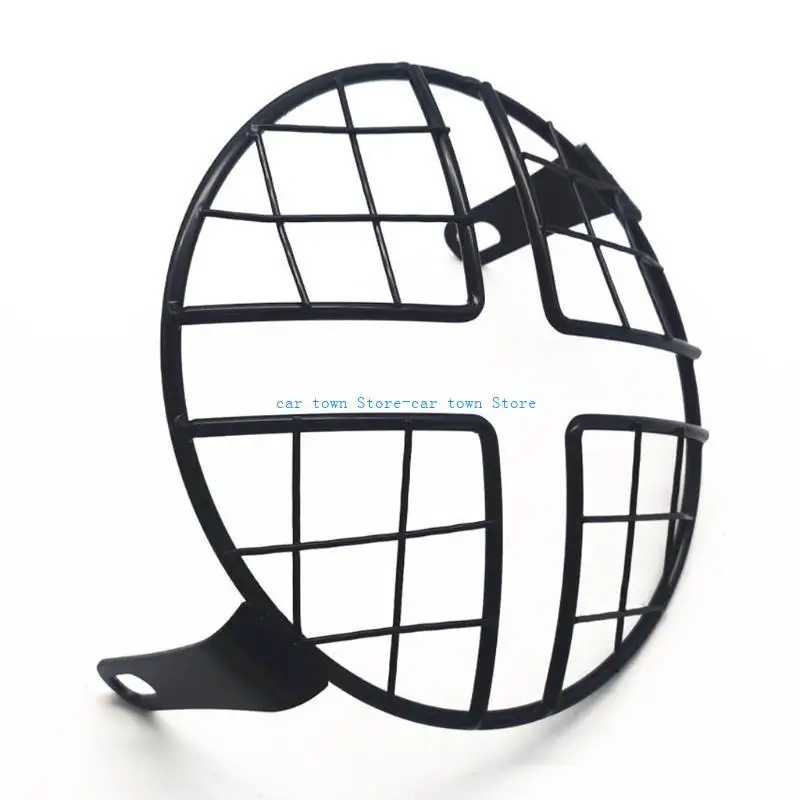 RXJE سهلة التركيب دراجة نارية كشافات حامي الضباب مصباح الحرس غطاء مصبغة لحقيبة دراجة نارية الملحقات #5