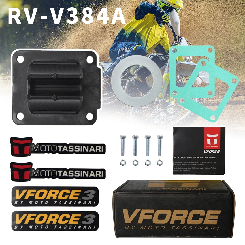 VFORCE 3 Reed Valve V384A V For Kawasaki KX80 KX85 KX100 Suzuki RM100 Modenas Dinamik 125 Motorcycles