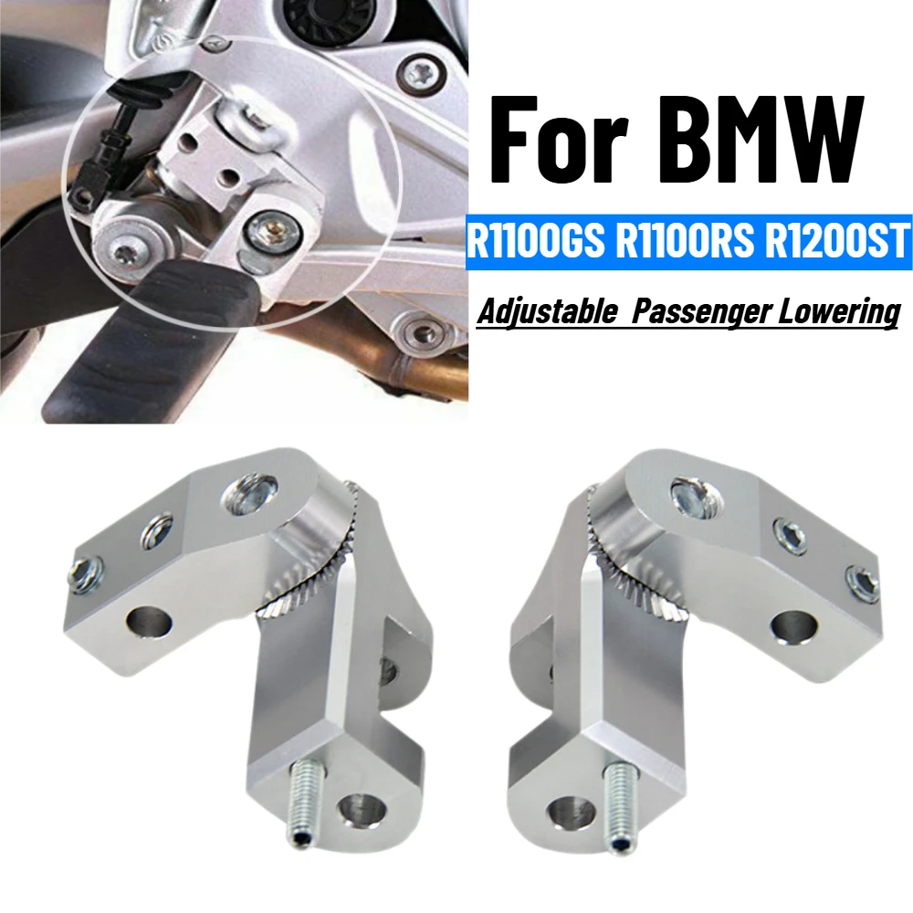 For BMW R1100GS R1100RS R1200ST R 1100 GS/RS 1200 ST Motorcycle Rockster Adjustable Driver Footrest Passenger Lowering Kickstand
