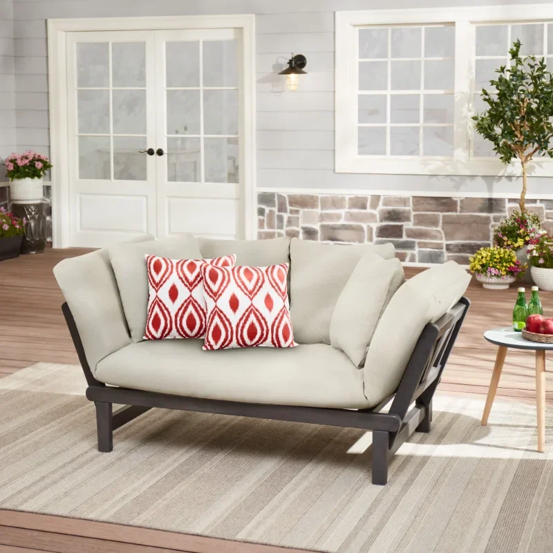 Better Homes & Gardens Delahey Convertible Studio Outdoor Daybed Sofa