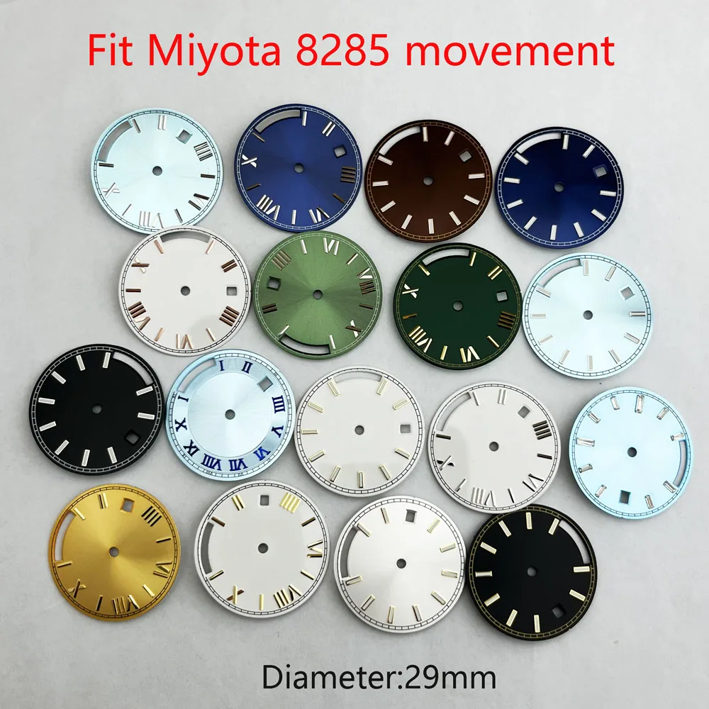 29mm Miyota 8285 dial Roman scale day_date dial suitable for Miyota 8285 automatic movement m228235-0053 m228348rbr-0043 dial