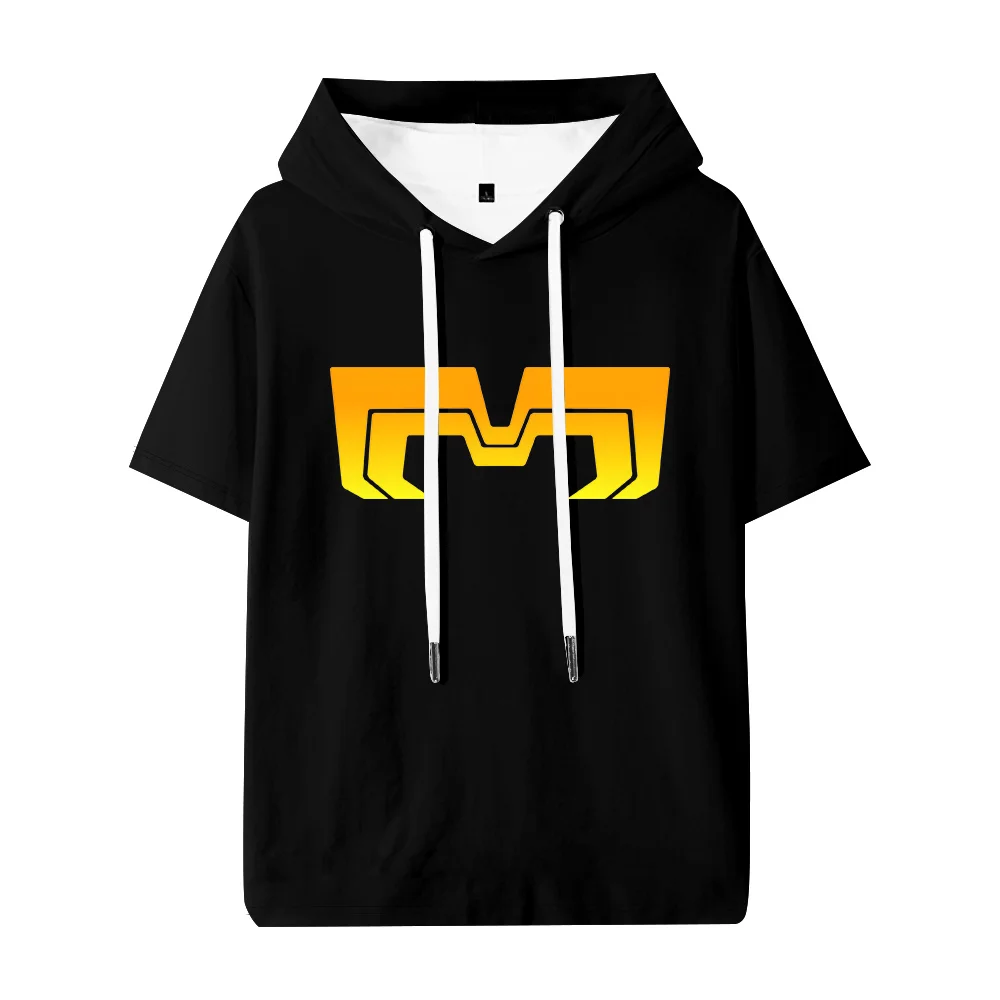 Dispatch Mecha Man Logo Hooded T-shirt Unisex Tee Crewneck Short Sleeve Casual Streetwear Tops