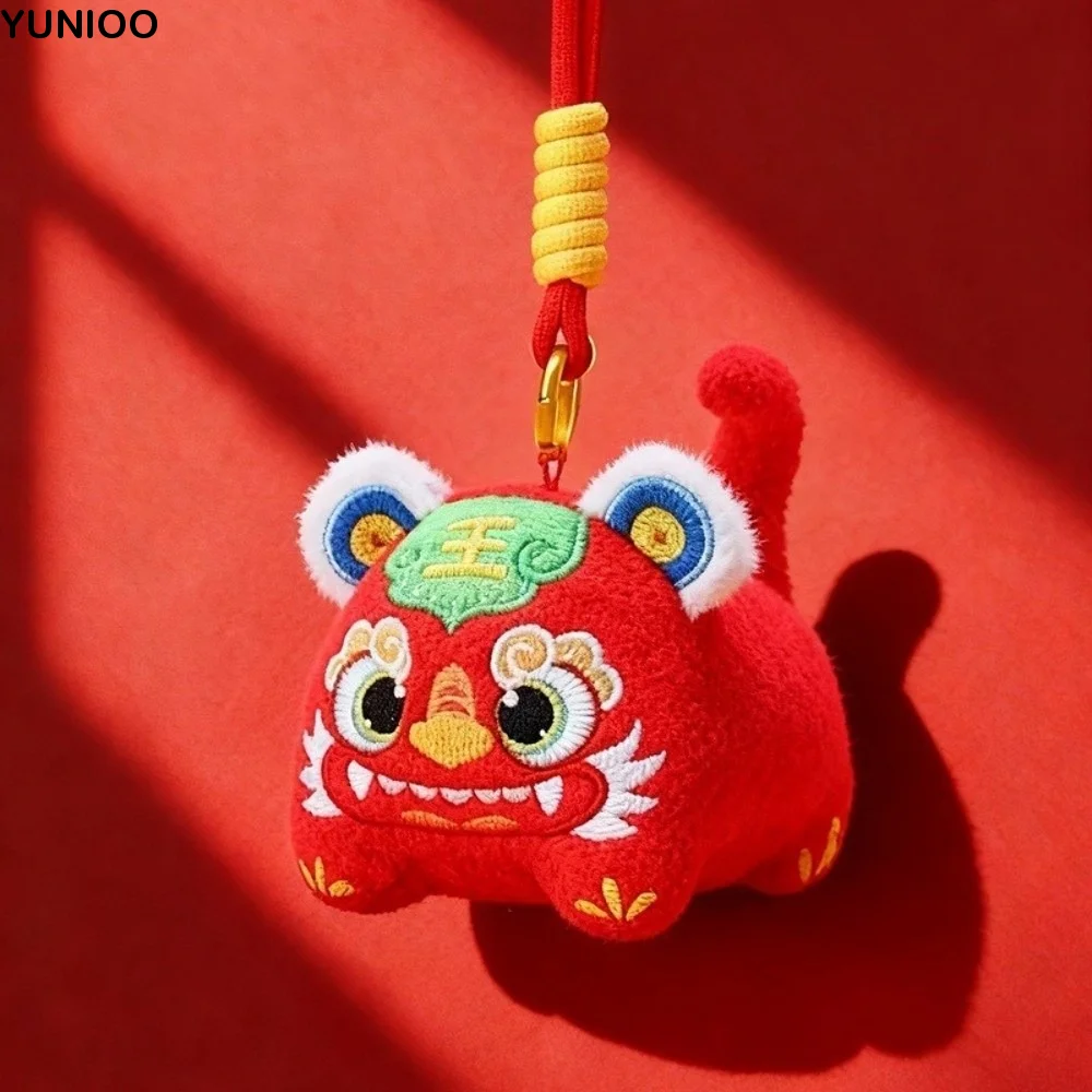 

Забавный креативный брелок «Бог богатства» «Танец льва» Юань Бао», китайский брелок «Бог», украшения, сумка, подвесной новогодний талисман, праздничный декор