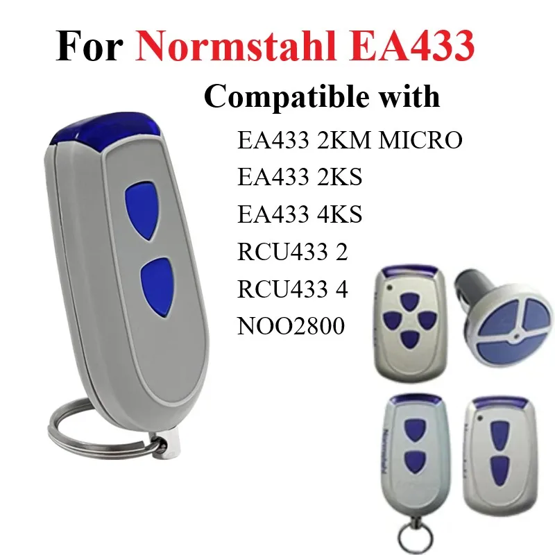 

1pc Handheld Transmitter For Normstahl Crawford EA433 2KM MICRO 2KS/4KS/ RCU 433-2/433-4 Mini Garage Door Remote
