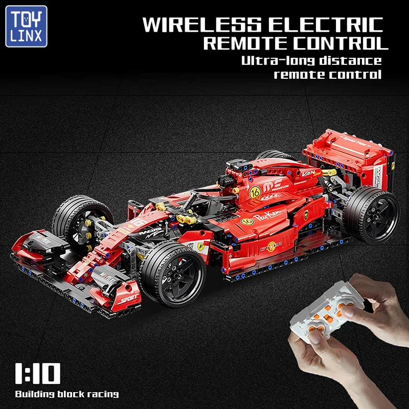 ToylinX F1 RC Race Cars Building Sets MOC Remote Control Building Blocks Car Cool Collectible Model Car Kits Toys Christmas Gift