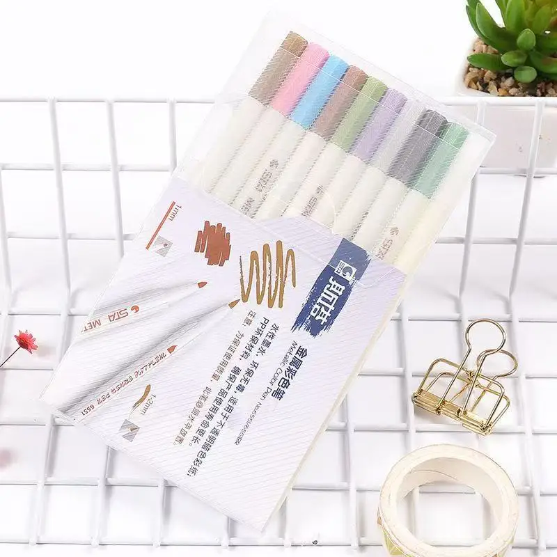 

Kawai Stationery Sta Metal Lovely Gel Pen STA Paint Pen Metal Color Pen Wholesale Office School Supplies Office Accessories
