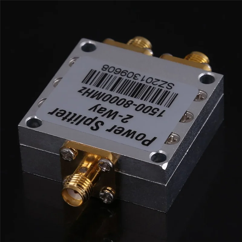 AD41-New 2 vias sma divisor de potência 1500mhz-8000mhz, sma fêmea 8g divisor de cabo de sinal divisor de potência fêmea